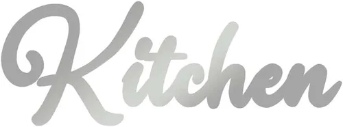 Miniatura 5 de Cursive Kitchen Text - Calcomanía de vinilo para pared, color negro (11 pulgadas)
