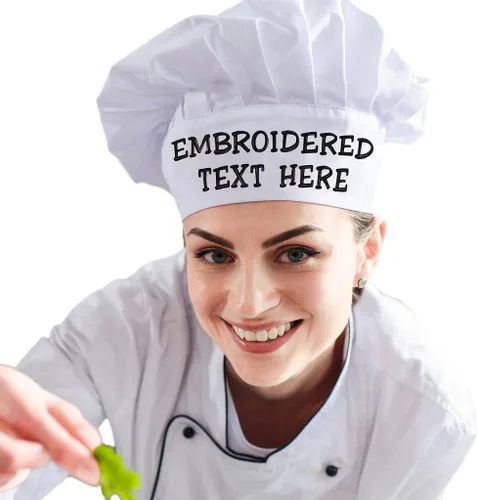 Miniatura 7 de Sombrero de chef personalizado - Nombre personalizado - Color - Fuente - Hilo