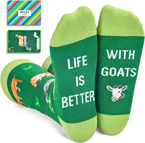 Zmart Animal Socks For Men Women Goat Horse Guines Pigs Cow Gifts, Goat Horse Guines Pigs Monkey Socks