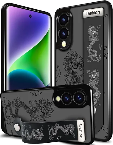 Miniatura 81 de Compatible para Samsung Galaxy S23 Funda Bonita con Correa Soporte Dedo Kickstand, Fundas de Silicona Geniales de Diseñador Funda Cover - Mariposa