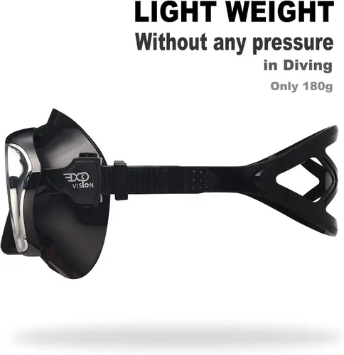 Miniatura 5 de Máscara de buceo para adultos, gafas de esnórquel antivaho de vidrio templado, gafas de natación con cubierta para la nariz, equipo de esnórquel