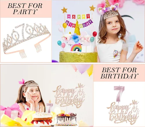 Miniatura 111 de Decoraciones de cumpleaños de 30 años para ella, banda y corona de cumpleaños de 30 años, adorno para pastel de cumpleaños y velas, tarjeta