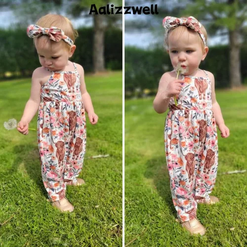 Miniatura 3 de Aalizzwell Mameluco sin espalda con correa ajustable para bebés recién nacidos