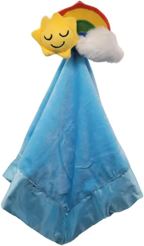Miniatura 14 de Manta de conejito para bebé, grande de 20 x 20 pulgadas, para niñas o niños, manta de seguridad de conejo linda para bebés y niños pequeños