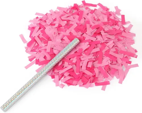 Miniatura 15 de BATTIFE It's a Boy, paquete de 6 varitas de confeti para revelación de género, palitos de confeti de papel de seda para bebé, suministros