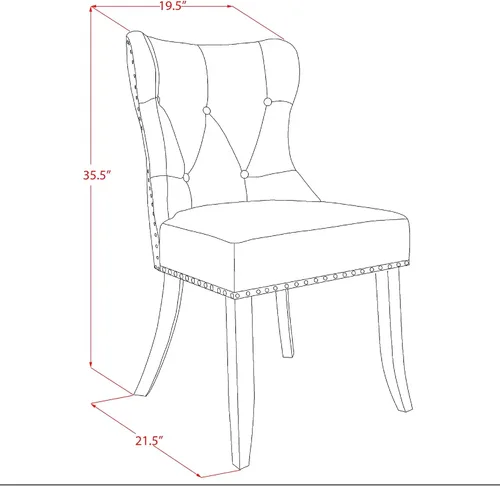 Miniatura 16 de I8SI7-40N-04 - Juego de comedor de 7 piezas para 6 personas, contiene una mesa redonda de 48 pulgadas con pedestal y 6 sillas Parson de tela