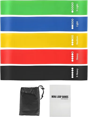 Miniatura 6 de Bandas de resistencia de colores para ejercitarse, lazo de resistencia elástico para fitness en casa, bandas flexibles para yoga, pilates