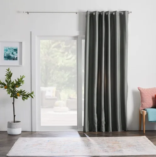 Miniatura 24 de Linenspa Juego de 2 paneles de cortinas opacas 85% - Cortinas negras de 84 pulgadas de largo, aislamiento térmico, reducción de ruido, esenciales