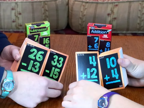 Miniatura 7 de Tarjetas flash matemáticas de Regal Games para sumas y restas - 1er, 2do, 3er grado y más - Tarjetas flash matemáticas para niños