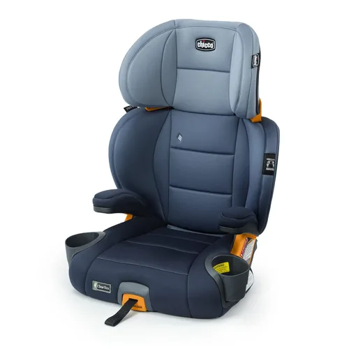 Chicco KidFit ClearTex Plus 2 en 1 Asiento Elevador de Coche con Posicionamiento de Cinturón, asiento elevador sin respaldo y respaldo alto, para