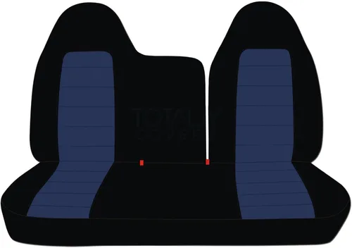 Miniatura 26 de Totally Covers Compatible con fundas de asiento de camión de dos tonos 1997-1998 Ford F-150 F-250 (banco dividido delantero 40/60) sin