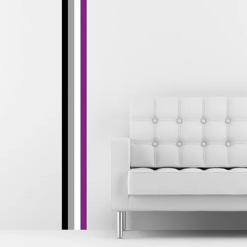 Miniatura 3 de Pegatinas de pared con diseño de rayas de orgullo – LGBTQ+ Pride Decor (Philadelphia POC)