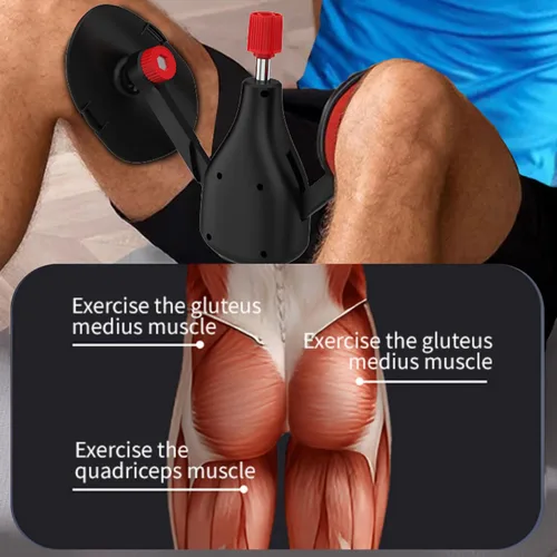 Miniatura 3 de Entrenador de muslos Pro de 0 a 77 libras de resistencia ajustable, ejercitador Kegel interior del muslo y suelo pélvico con asas de entrenamiento