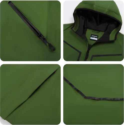 Miniatura 5 de K.E.J. Chaqueta de lluvia de golf, impermeable, trajes de lluvia de golf para hombres, equipo de lluvia de golf