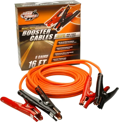 Miniatura 3 de Coleman Cable 08566 - Cables de refuerzo resistentes calibre 6 (16 pies)
