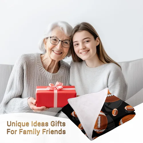 Miniatura 2 de Jekeno Manta de fútbol americano, regalos para niños, hijos, hombres, papá, marido, cumpleaños, Navidad, fiesta, decoración temática deportiva