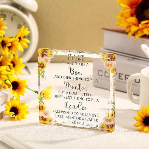 Miniatura 2 de Blulu Regalos de jefa para mujer, citas inspiradoras, regalos de oficina para mujeres, decoración de oficina de mentor, recuerdo de Navidad