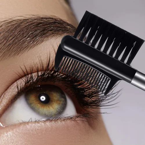 Miniatura 6 de Patelai - 3 cepillos para cejas, separador de peine de pestañas, 3 moldeadores de pestañas de cabeza y cepillo de cejas, peine doble, herramienta