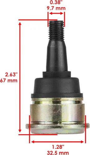 Miniatura 2 de Caltric 2 rótulas inferiores compatibles con Yamaha Raptor 660R Yfm660R Yfm-660R 2001-2005