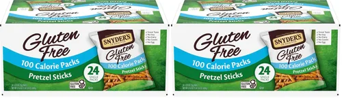 Snyder's of Hanover Palitos de pretzel sin gluten, paquetes individuales de 100 calorías, 24 unidades (paquete de 2)
