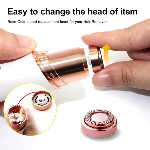 Miniatura 4 de Cabezales de repuesto para removedor de vello facial: compatible con Finishing Touch Flawless herramienta de depilación facial para mujeres, como se