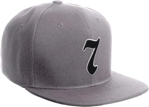 Miniatura 650 de Daxton Gorra clásica con visera de billete plano con letras del alfabeto inglés antiguo de la A a la Z