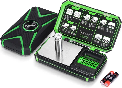 Miniatura 8 de Fuzion TU-X - Báscula digital de bolsillo, 7.05 oz/0.00 oz con 6 unidades para pasatiempos personales, pequeña escala para alimentos y gramos, Azul