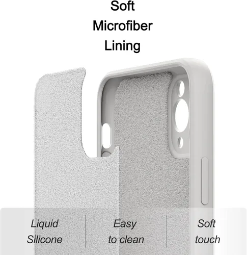 Miniatura 5 de Funda para Samsung Galaxy S22 Ultra, funda delgada de silicona líquida, a prueba de golpes, funda delgada para Samsung Galaxy S22 Ultra, funda Beige