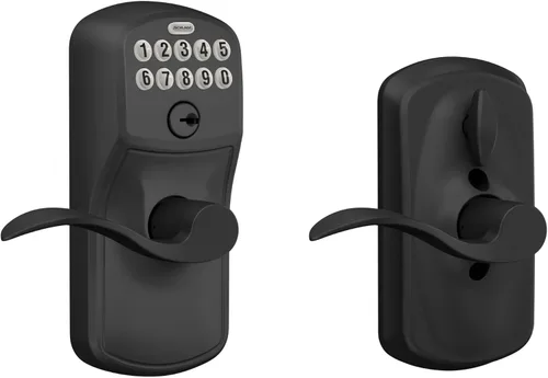 Miniatura 25 de SCHLAGE FE595VCAM716ACC FE595VCAM/ACC 716 cerradura de teclado para puerta, con manija Accent, flexible, bronce envejecido