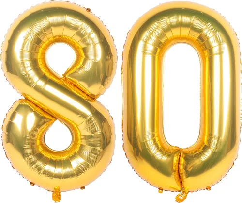 Miniatura 33 de Globos de helio de 40 pulgadas con dígitos dorados para fiesta de cumpleaños., Número 0, 40 pulgadas, número 0 oro 7
