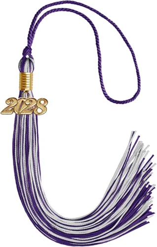 Miniatura 211 de Endea Graduation - Borla de doble color mixto con fecha dorada (negro/dorado antiguo, 2021)