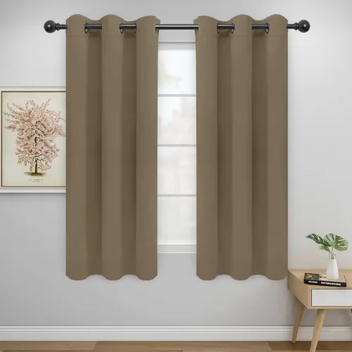 Miniatura 202 de Easy-Going - Cortinas opacas para dormitorio, aislamiento térmico sólido con ojales, cortinas de ventana para reducción de ruido, cortinas