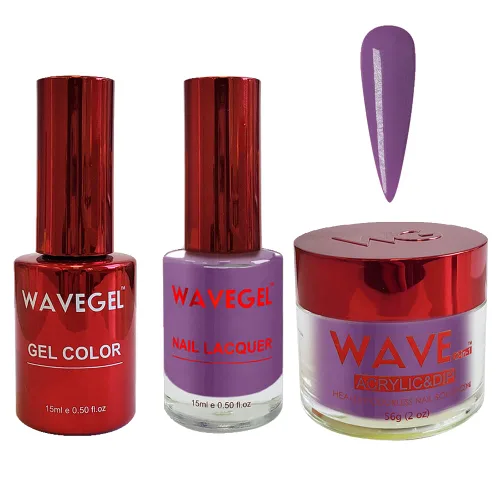 Miniatura 3 de WAVEGEL - Juego de gel de remojo, laca de uñas y polvo acrílico y polvo de inmersión a juego - Colección Queen - #015 Noble Men