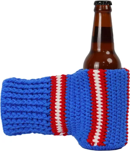 Miniatura 13 de Guantes de lana FunisFun para cerveza, guante tejido para beber con costuras para regalo de broma de elefante blanco, idea para fiestas previas al