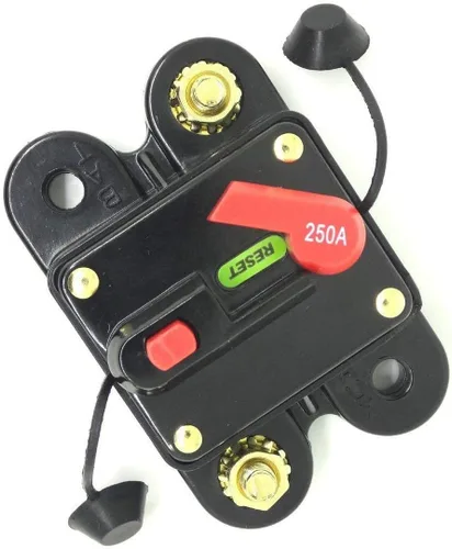 Miniatura 8 de Disyuntor de 50 amperios 50A-300A con reinicio manual para el hogar, soporte de fusibles del sistema solar para protección de audio y amplificadores