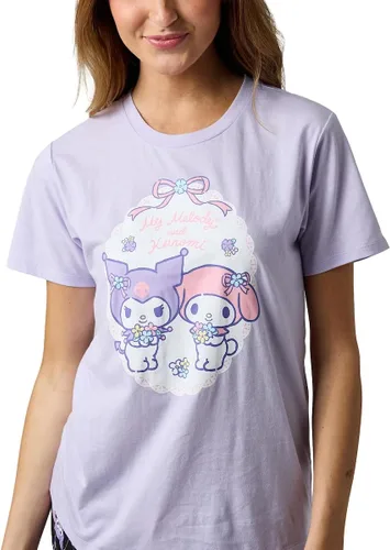 Miniatura 3 de Bioworld Kuromi & My Melody - Conjunto de ropa de dormir lavanda para mujer