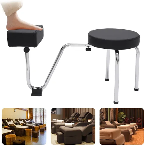 Miniatura 4 de Silla de pedicura con reposapiés, altura ajustable, reposapiés, soporte para reposapiés, estación de manicura para uñas, spa, salón de belleza