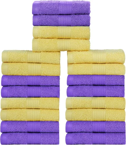 Miniatura 38 de Ample Decor Juego de 12 toallas de baño de 600 GSM, 100% algodón, 4 toallas de baño, 4 toallas de mano, 4 paños de lavado, absorbentes y suaves