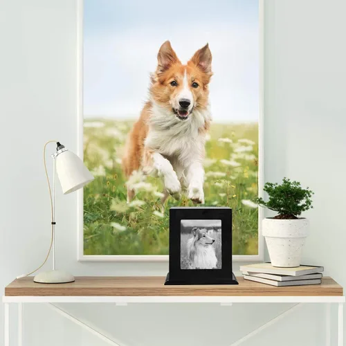 Miniatura 8 de Urna conmemorativa de madera para cenizas, marco de fotos, caja de recuerdo para gatos y perros, suministros de ataúdes funerarios, urnas