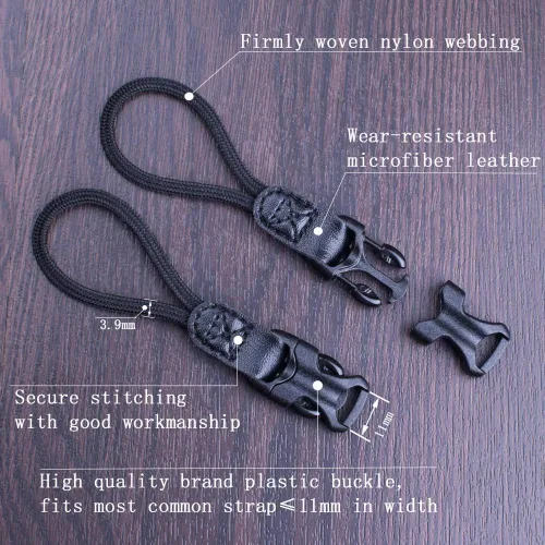 Miniatura 2 de VKO Correa de cámara de liberación rápida QD Loops Conector para cámaras DSLR SLR, correa de hombro, adaptador de binoculares, conexión