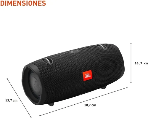 Miniatura 3 de JBL Xtreme 2, altavoz Bluetooth portátil impermeable, negro