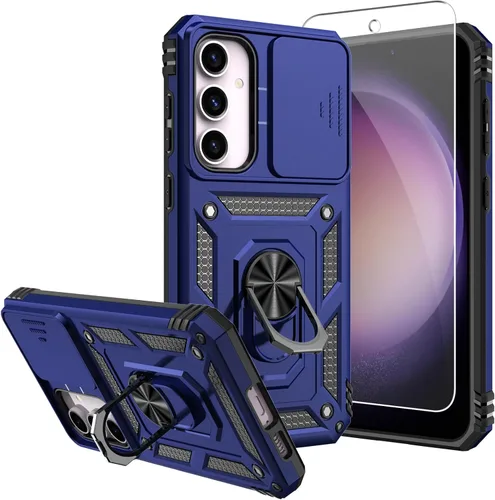 Miniatura 12 de Funda para Galaxy S23 FE, con protectores de pantalla y funda para cámara, [grado militar] de 16 pies. Funda a prueba de caídas con funda protectora