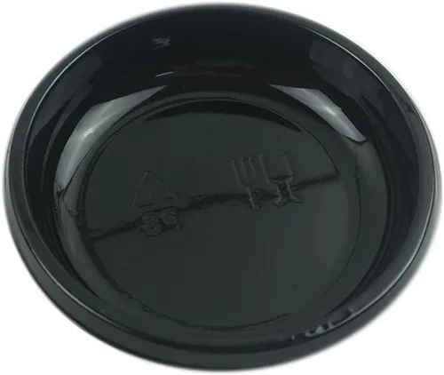 Miniatura 6 de 100 mini platos de salsa de inmersión de 3.11 x 3.11 pulgadas, juego de platos redondos desechables de plástico para salsa de soja negra, bandeja
