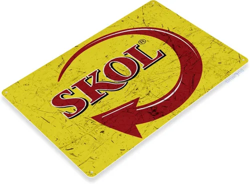 Miniatura 2 de Tin Sign "Cerveza Skol Brazilian Decor Brasil Bar Pub tienda tienda Cave A770