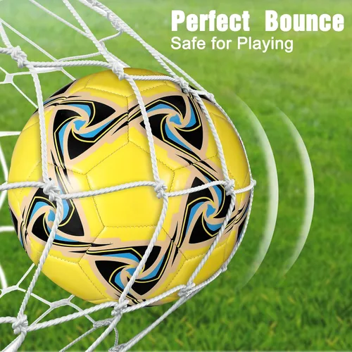 Miniatura 5 de Deekin 6 pelotas de fútbol a granel con inflador, tamaño oficial, para interiores y exteriores, regalo de fútbol para niños, adolescentes y adultos