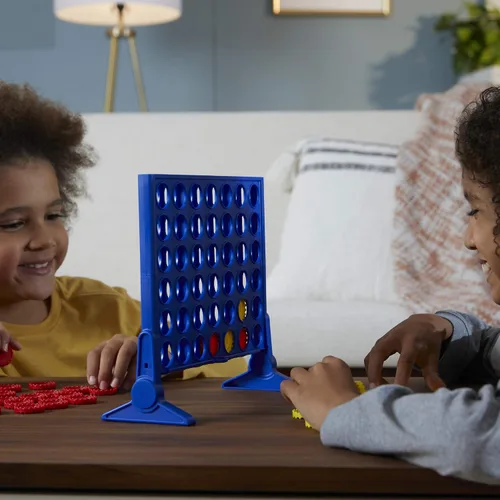 Miniatura 11 de Connect 4 Hasbro Gaming Classic Grid, juego 4 en fila, juegos de mesa de estrategia para niños, 2 jugadores para familia y niños, regalos de Pascua