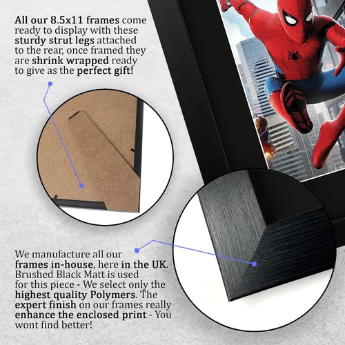 Miniatura 7 de HWC Trading Tom Holland Regalo USL con Marco Autógrafo Impreso Firmado Spiderman Regalos Foto Impresión Cuadro - Tamaño Carta de EE. UU