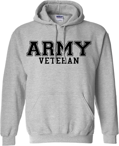 Miniatura 5 de zerogravitee Sudadera con capucha con logotipo negro de veterano del ejército