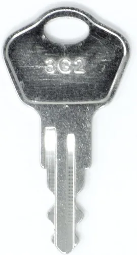 Miniatura 17 de Llaves de repuesto para Sentry Safe 1100 y 1170. 3A2, 3B2, 3C2, 3D2, 3E2, 3F2, 3G2, 3H2, 3J2, 3K2, 3M2, 3N2, 3P2, 3Q2, 3R2, 3S2, 3T2, 3U2 (3E2)