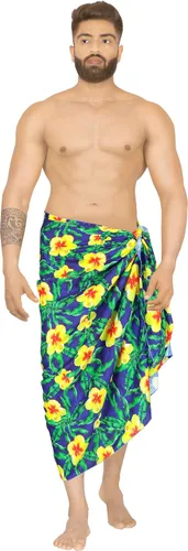 Miniatura 2 de HAPPY BAY Men's Pareo Bath Swim Sarong Wraps